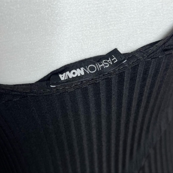 Fashion Nova Smooth Talking Rib Skirtall Dress - Black - Picture 9 of 10